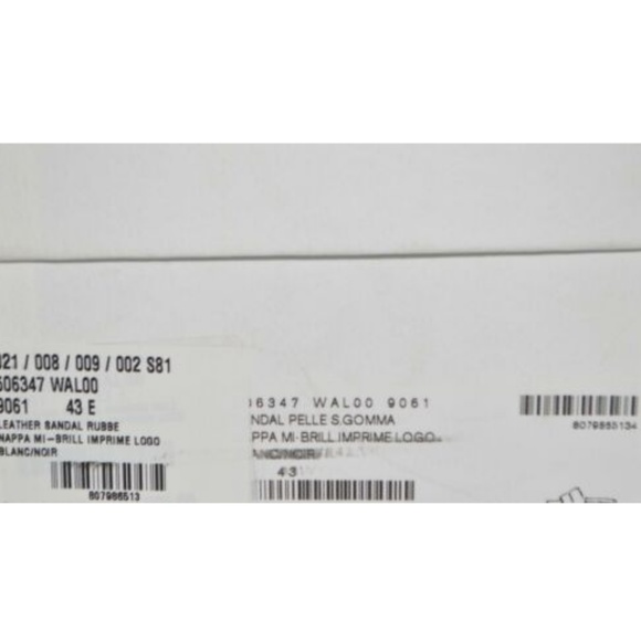 NWT Balenciaga Men's White Rubber Slides 43 E 10US - Picture 6 of 6